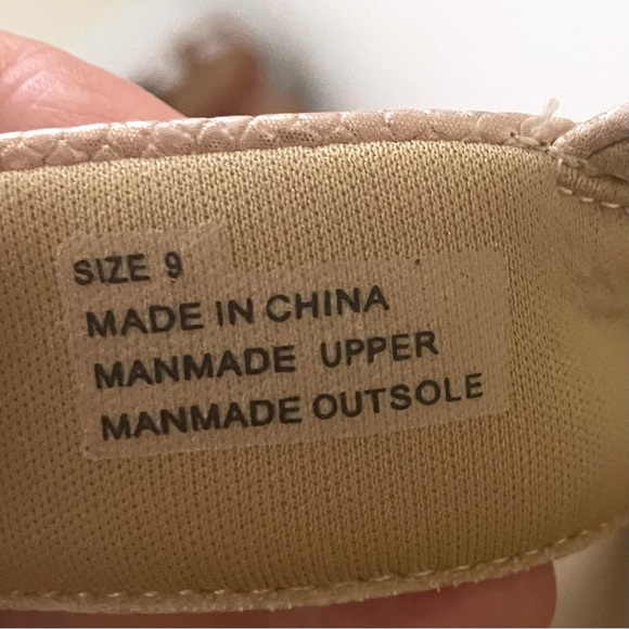 SummerLove Shimmery Rose Comfortable Slingback Wedge Sandals by Volatile, size 9 - Picture 15 of 17